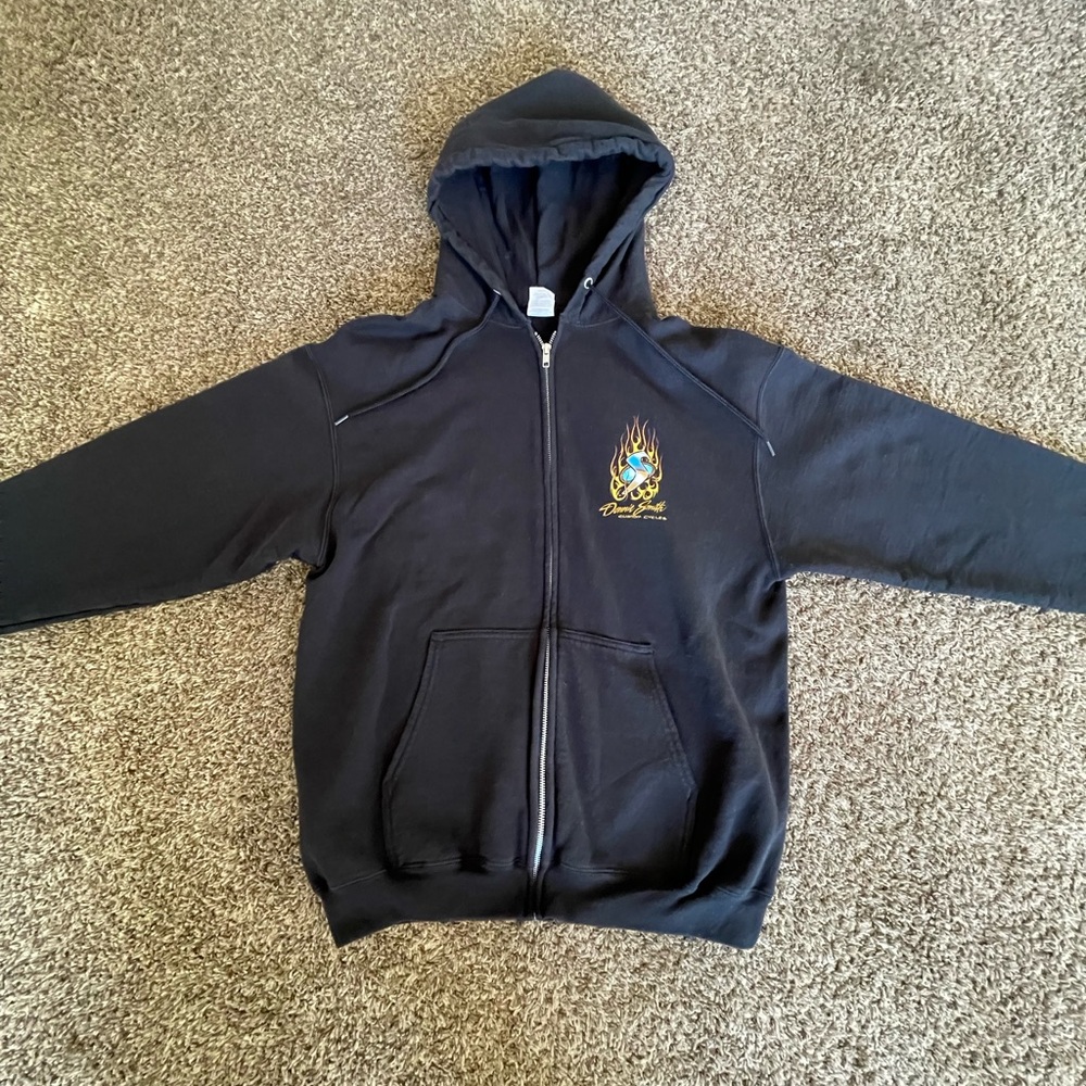 Black Zip-Up Hoodie
